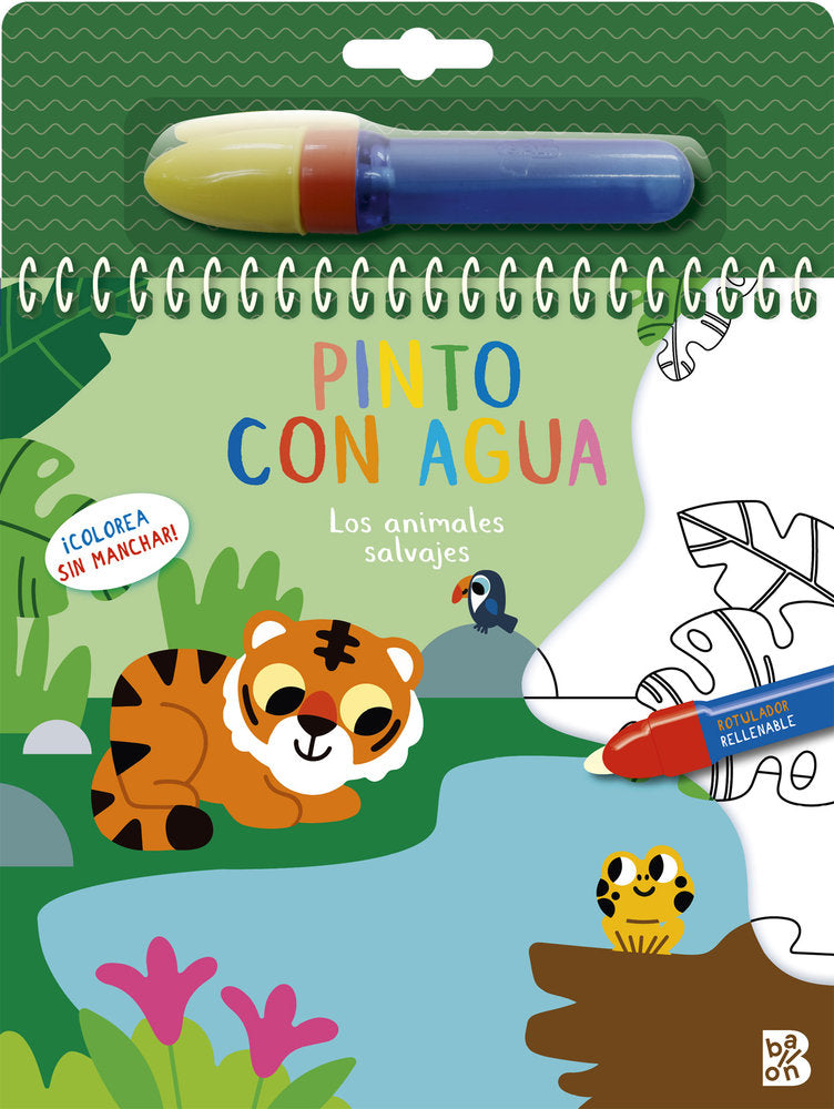PINTO CON AGUA LOS ANIMALES SALVAJES, de BALLON | portada del libro