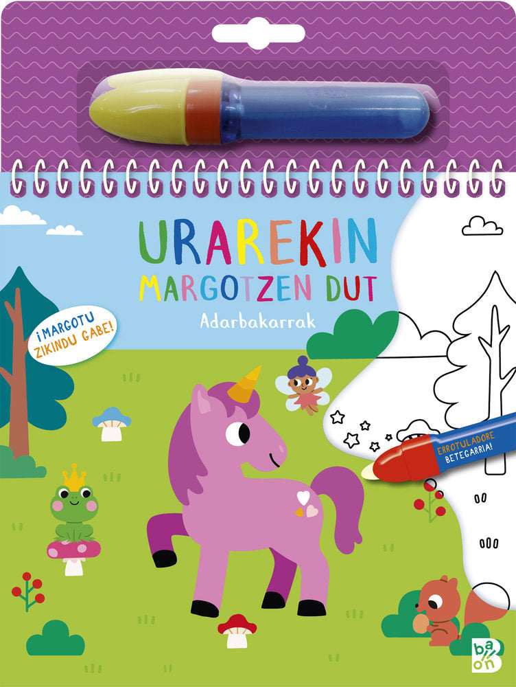 URAREKIN MARGOTZEN DUT ADARBAKARRAK, de BALLON | portada del libro