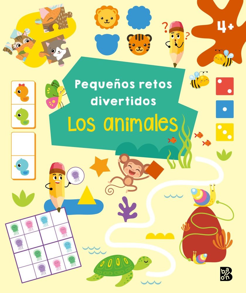 PEQUEÑOS RETOS DIVERTIDOS ANIMALES, de BALLON | portada del libro