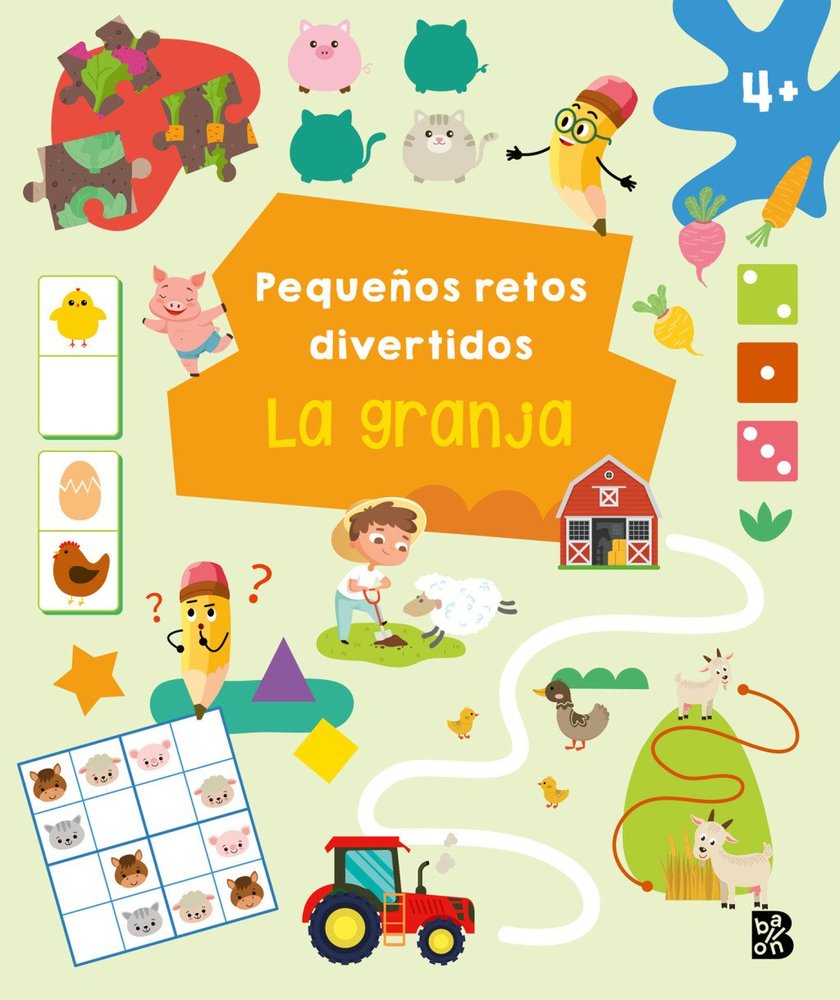 PEQUEÑOS RETOS DIVERTIDOS GRANJA, de BALLON | portada del libro