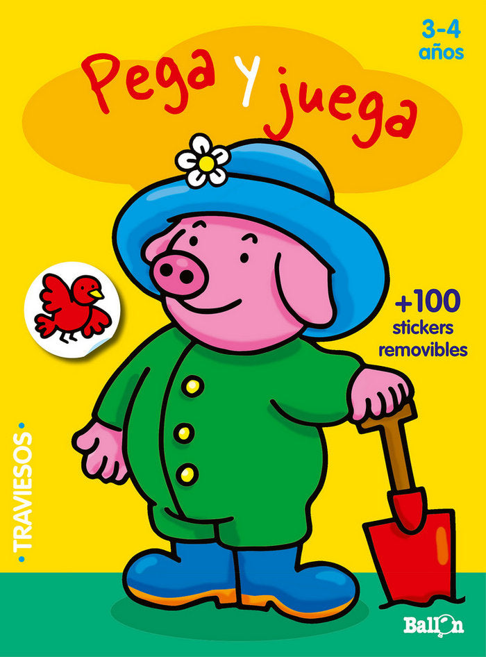 Pega y juega - Cerdito (3-4 años), de BALLON | portada del libro