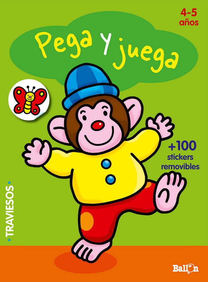 Pega y juega - Mono (4-5 años), de BALLON | portada del libro