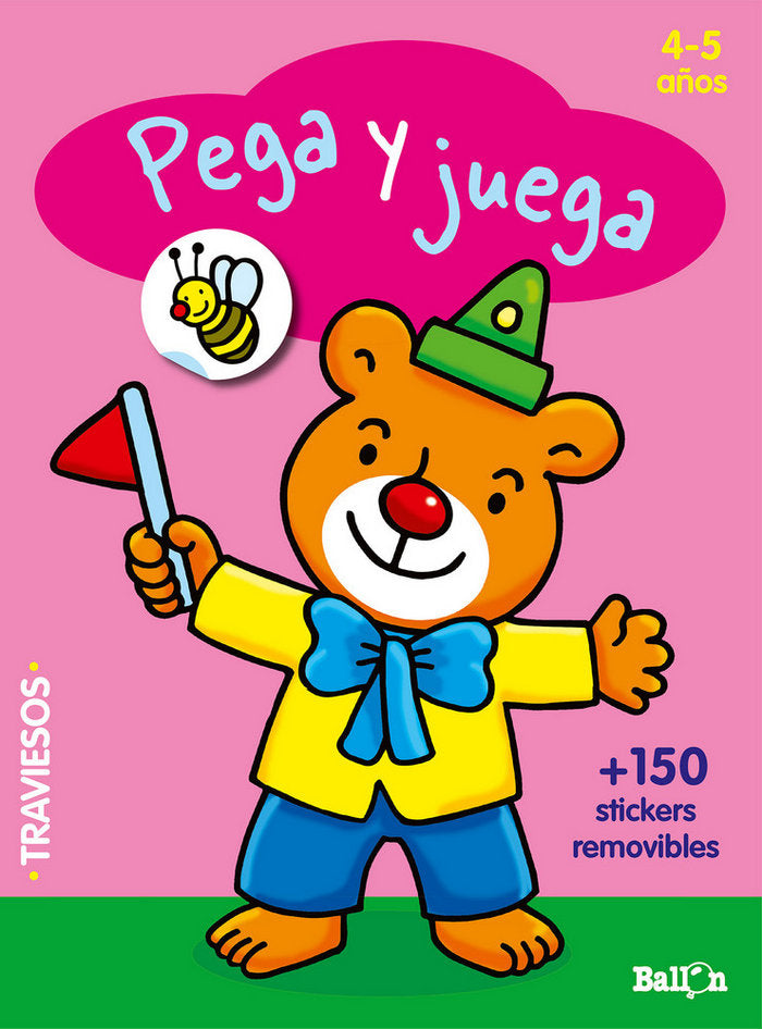 Pega y juega - Osito (4-5 años), de BALLON | portada del libro