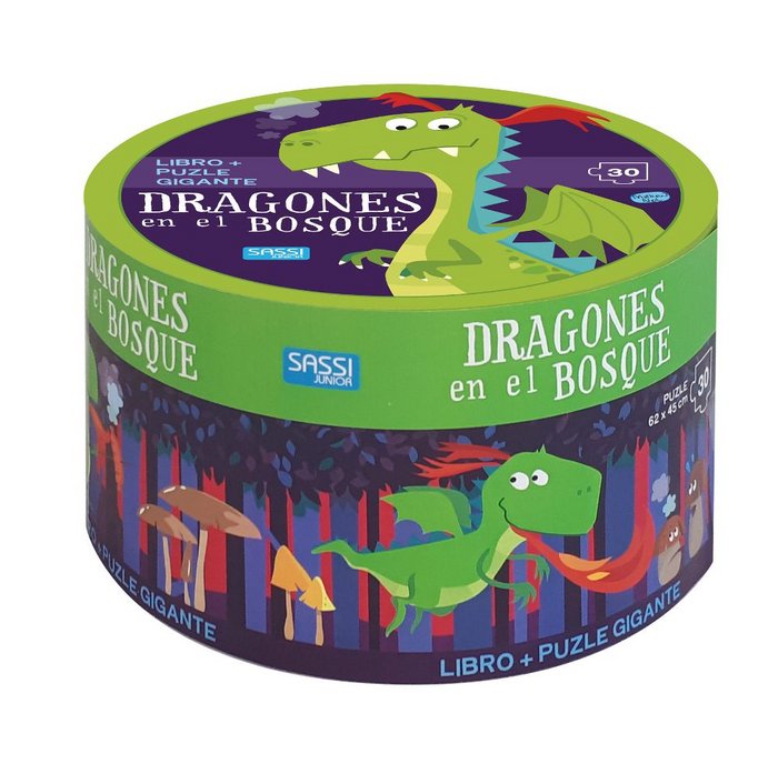 Dragones en el bosque(caja redonda) | portada del libro