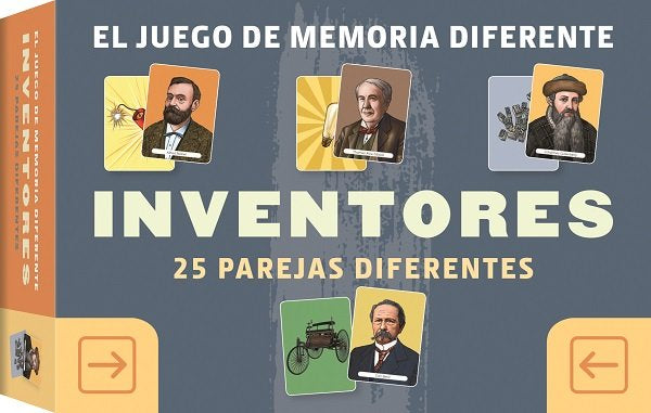 JUEGO DE MEMORIA DIFERENTE INVENTORES, de VVAA, VVAA | portada del libro