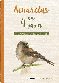 ACUARELAS EN 4 PASOS, de BAKASOVA, MARINA | portada del libro