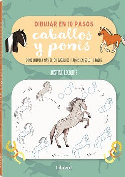 DIBUJAR CABALLOS Y PONIS EN 10 PASOS | portada del libro