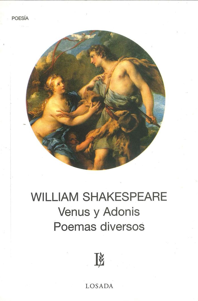 VENUS Y ADONIS POEMAS DIVERSOS, de SHAKESPEARE | portada del libro