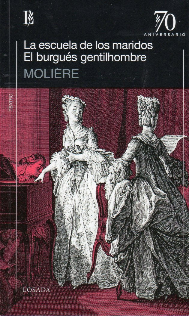 ESCUELA DE LOS MARIDOS, LA. EL BURGUES GENTILHOMBRE, de MOLIERE | portada del libro