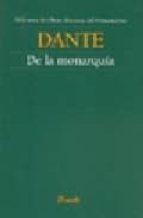 DE LA MONARQUIA, de Dante Alighieri | portada del libro
