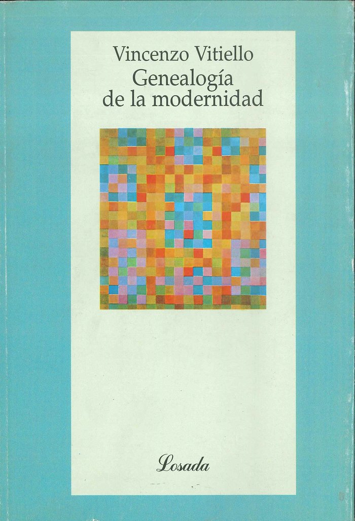 GENEALOGIA DE LA MODERNIDAD, de Vitiello, Vincenzo | portada del libro