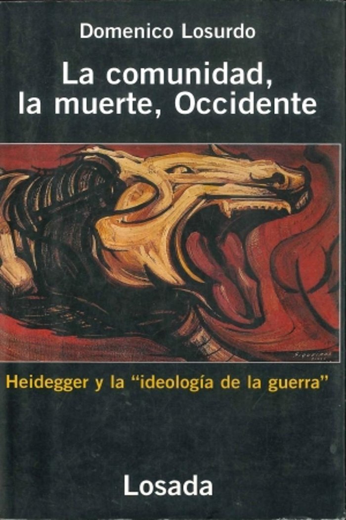 La comunidad, la muerte, Occidente, de Losurdo, Domenico | portada del libro