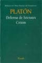 DEFENSA DE SOCRATES/CRITON, de Platón | portada del libro