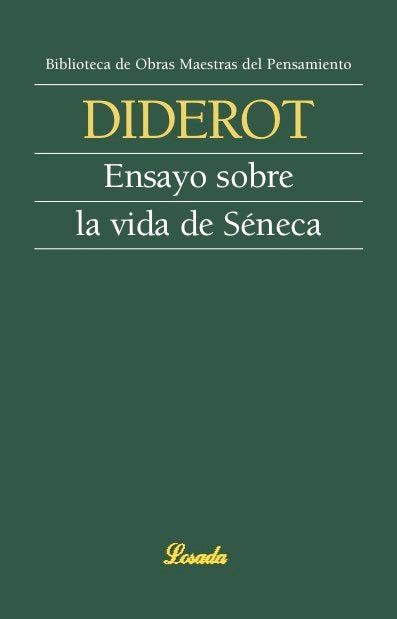 ENSAYO SOBRE LA VIDA SENECA -51-, de Diderot, Denis | portada del libro