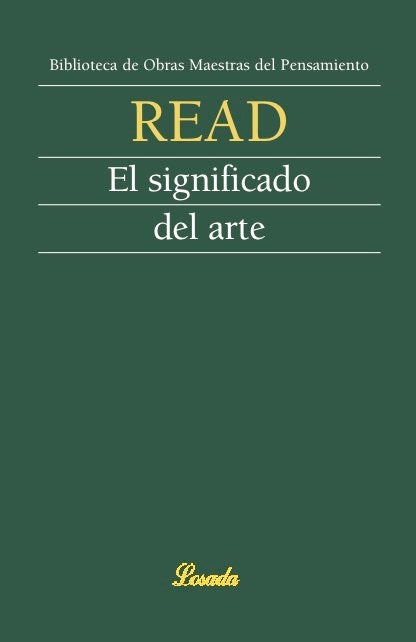 SIGNIFICADO DEL ARTE, de READ | portada del libro