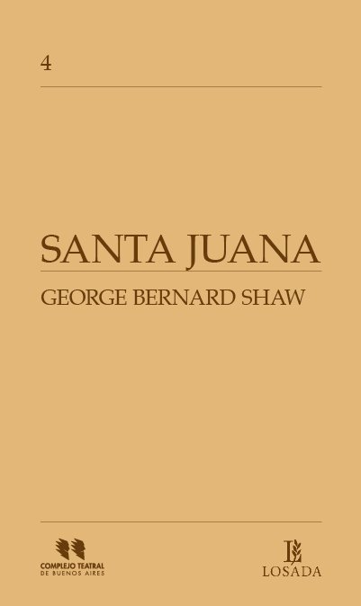 SANTA JUANA, de Shaw, Bernard | portada del libro