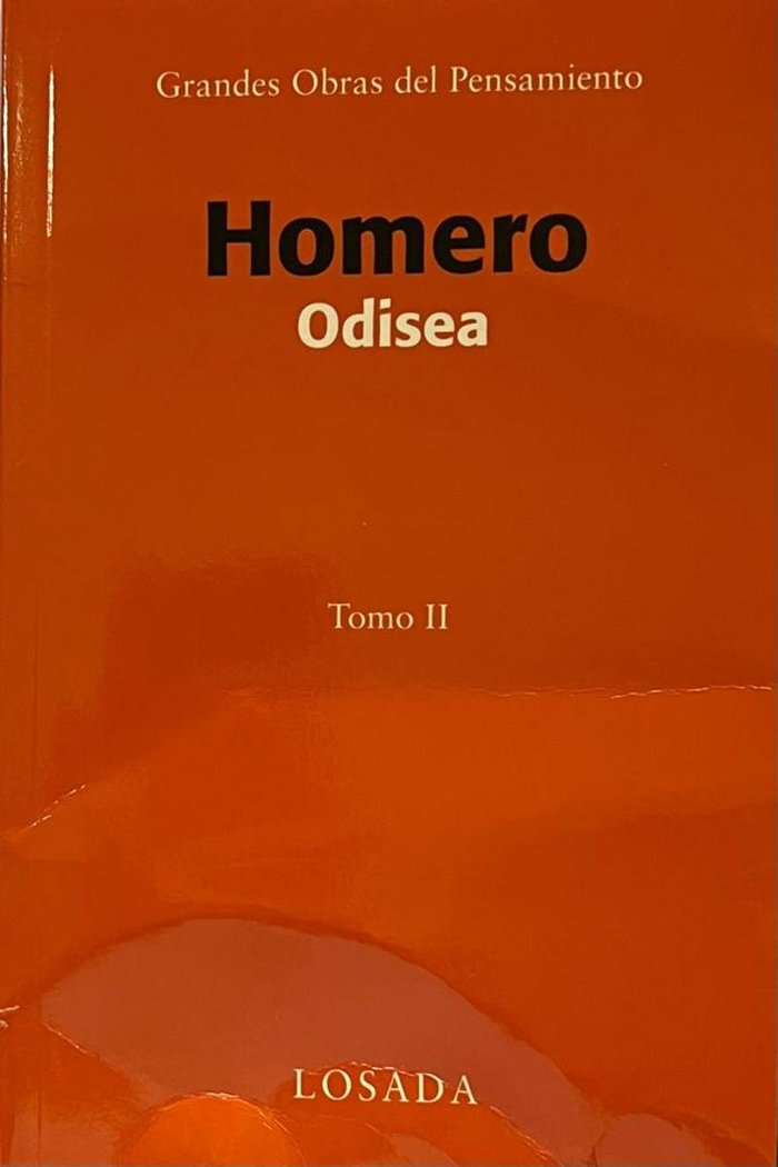 Odisea tomo ii, de Homero, Homero | portada del libro