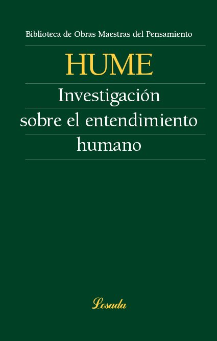 INVESTIGACION SOBRE EL ENTENDIMIENTO HUMANO, de Hume, David | portada del libro