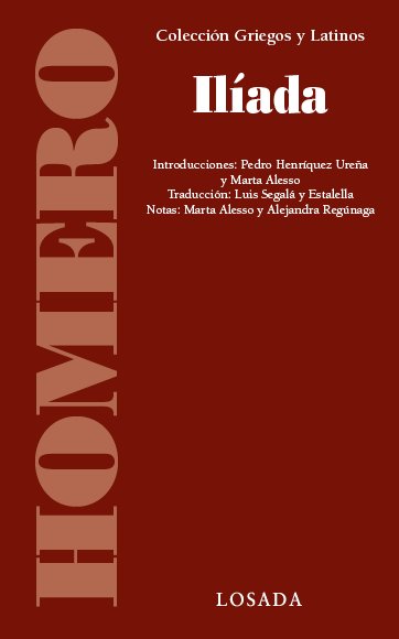 ILIADA, de Homero, Homero | portada del libro
