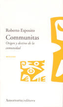 Communitas, de Esposito, Roberto | portada del libro