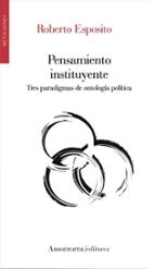 PENSAMIENTO INSTITUYENTE, de Roberto Esposito | portada del libro
