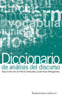 Diccionario de análisis del discurso, de Charaudeau, Patrick | portada del libro