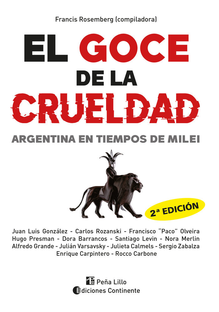 El goce de la crueldad, de Rosemberg, Francis | portada del libro