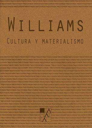CULTURA Y MATERIALISMO, de WILLIAMS | portada del libro