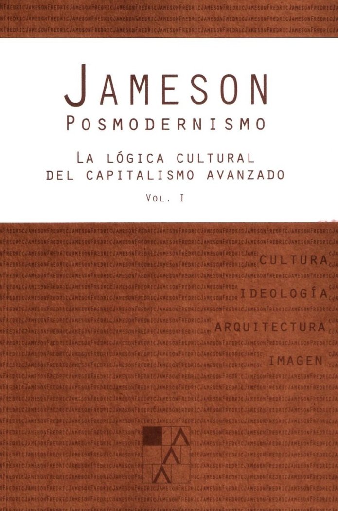 POSMODERNISMO 1, de JAMESON | portada del libro