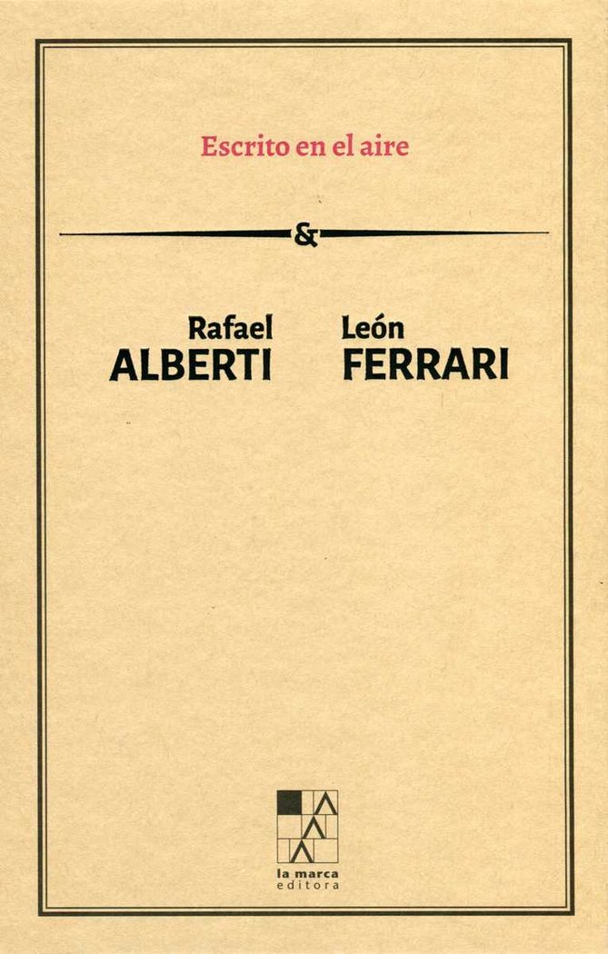 Escrito en el aire, de ALBERTI | portada del libro