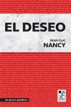 DESEO, EL, de Jean-Luc Nancy | portada del libro