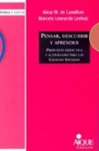 PENSAR DESCUBRIR Y APRENDER AIQUE, de CAMILLONI | portada del libro