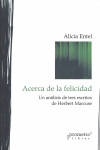 ACERCA DE LA FELICIDAD UN ANALISIS DE TRES ESCRITOS, de ENTEL | portada del libro