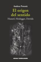 EL ORIGEN DEL SENTIDO, de ANDREA POTESTA | portada del libro