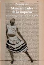MATERIALIDADES DE LO IMPRESO, de ANTONIA VIU | portada del libro