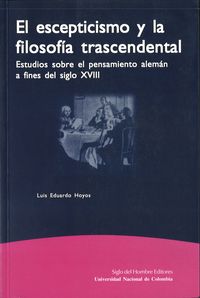 EL ESCEPTICISMO Y LA FILOSOFIA TRASCENDE, de HOYOS | portada del libro