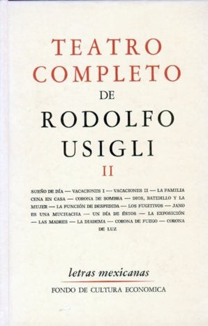 Teatro completo, II, de USIGLI, RODOLFO | portada del libro