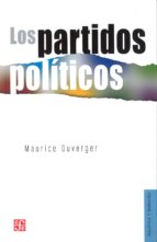 PARTIDOS POLITICOS-DUVERGER, de MAURICE DUVERGER | portada del libro