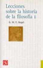 LECCIONES HISTORIA FILOSOFIA VOL.II, de Varios autores | portada del libro