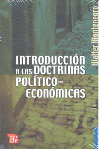 INT.DOCTRINAS POLITICO-ECONOMICAS, de MONTENEGRO | portada del libro
