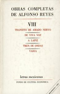 OBRAS C. A. REYES VIII, de REYES | portada del libro