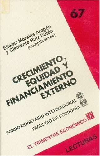Crecimiento, equidad y financiamiento externo, de MORALES ARAGON, ELIEZER Y CLEMENTE RUIZ | portada del libro