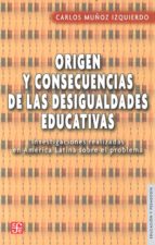 ORIGEN Y CONSECUENCIAS DESIGUALDADES, de C. MUÑOZ | portada del libro