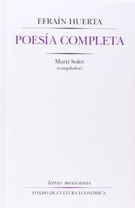 POESIA COMPLETA, de HUERTA | portada del libro