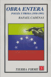 OBRA ENTERA POESIA Y PROSA, de CADENAS | portada del libro