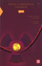 ARMAS Y EXPLOSIONES NUCLEARES, de MARIA ESTHER BRANDAN | portada del libro