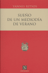 SUEÑO DE UN MEDIODIA DE VERANO, de RITSOS | portada del libro