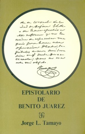 Epistolario, de JUAREZ, BENITO | portada del libro