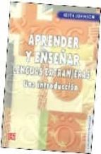 APRENDER Y ENSEÑAR LENGUAS EXTRANJERAS, de KEITH JOHNSON | portada del libro