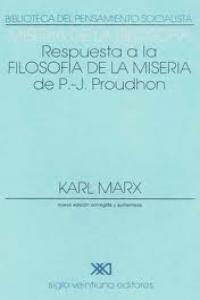 MISERIA DE LA FILOSOFIA, de MARX | portada del libro